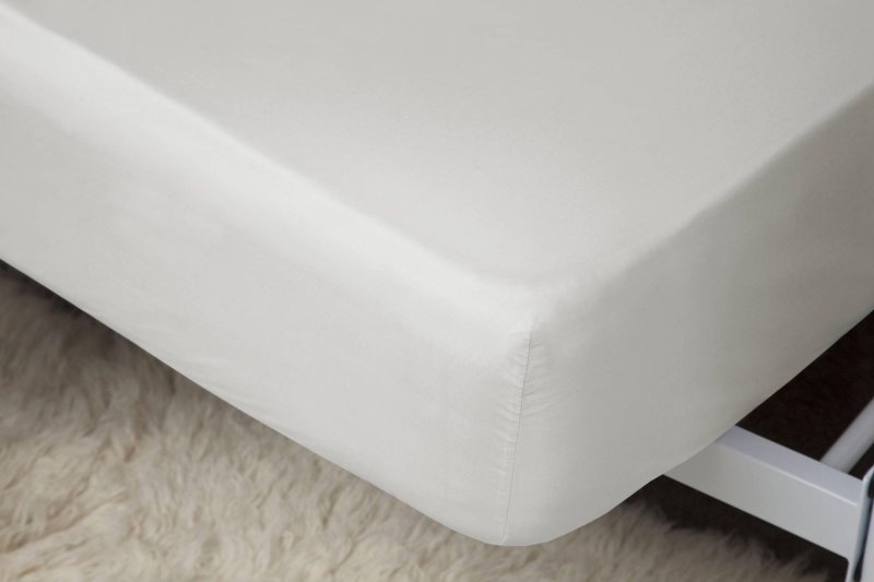 1000 Thread Count Egyptian Cotton Super King Fitted Sheet (15") Ivory