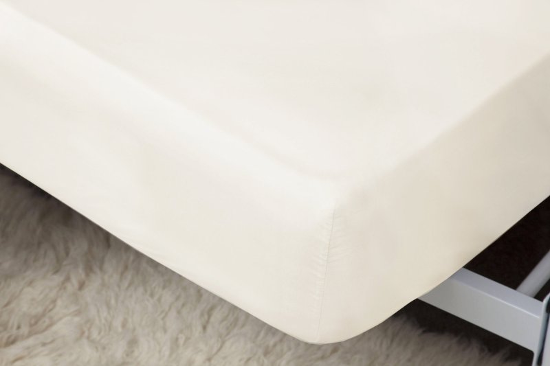1000 Thread Count Egyptian Cotton Super King Fitted Sheet (15") White