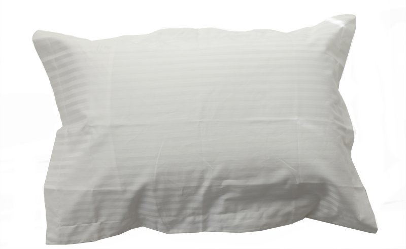 Hotel Stripe Oxford Pillowcase White