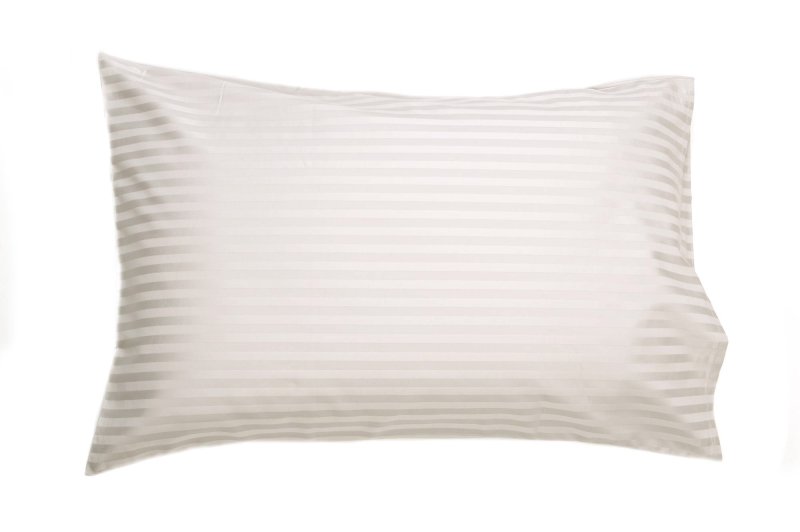 Hotel Stripe Pillowcase Ivory