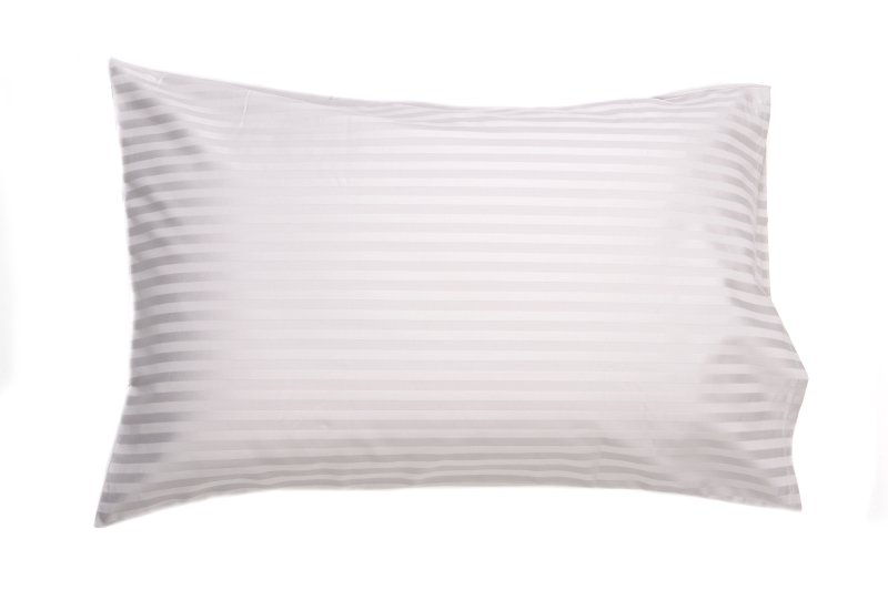 Belledorm Hotel Stripe Pillowcase Platinum