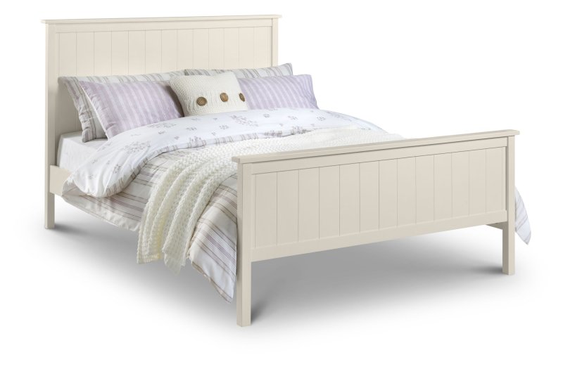 Julian Bowen Saltzburg Painted King (150cm) Bedstead Stone White
