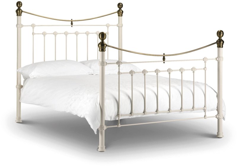 Julian Bowen Alexandra Metal King (150cm) Bedstead White