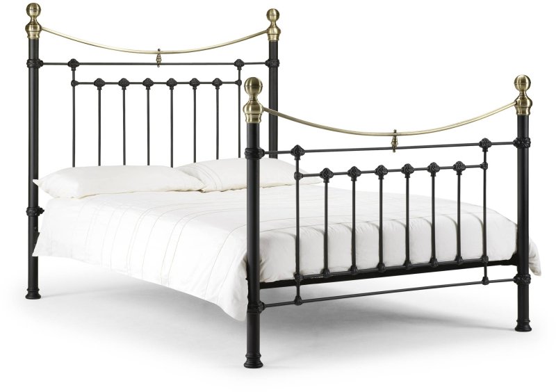 Julian Bowen Alexandra Metal Single (90cm) Bedstead Black
