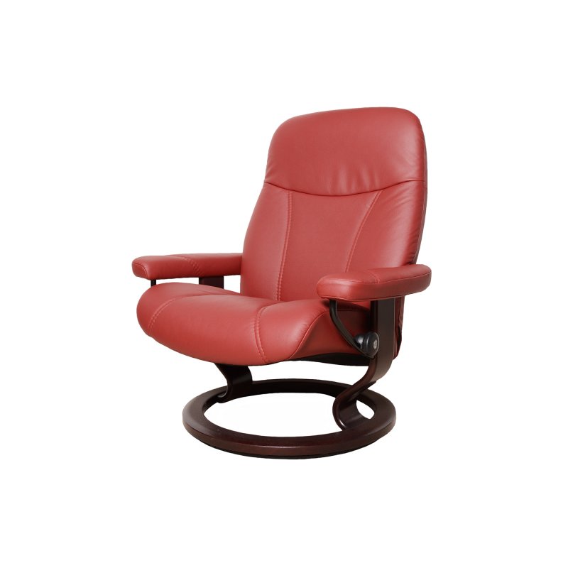 Stressless Consul Small Chair With Classic Base Paloma Leather