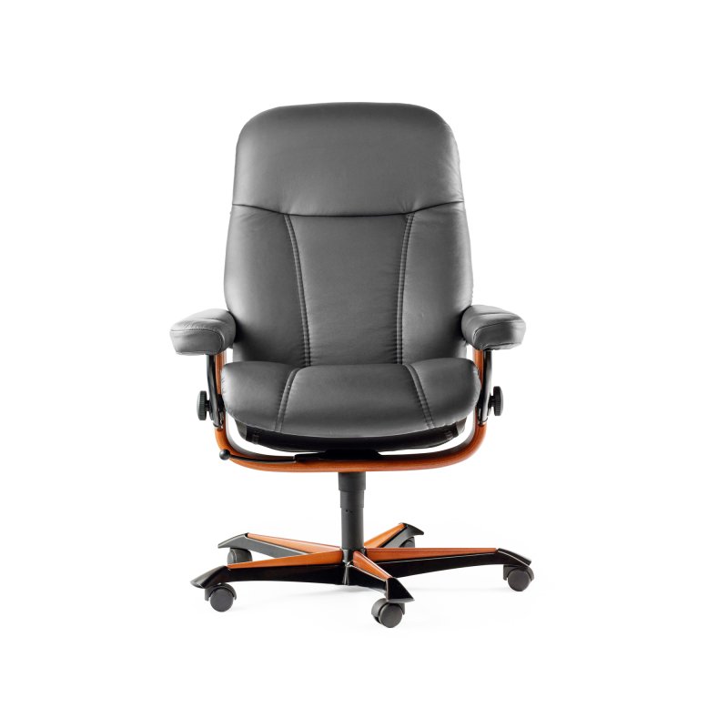 Stressless Consul Office Swivel Chair Batick Leather 