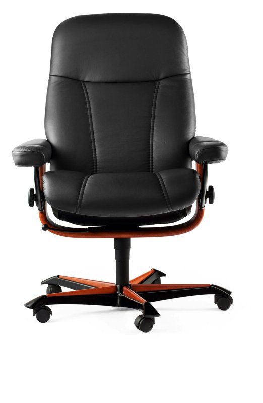 Stressless Consul Office Swivel Chair Noblesse Leather