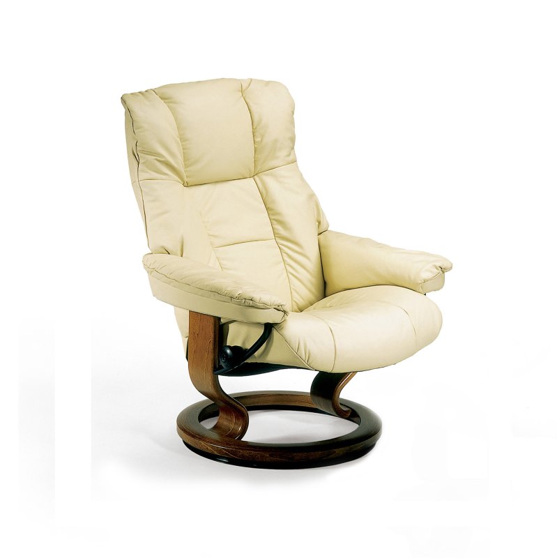 Stressless Mayfair Medium Chair With Classic Base Batick Leather