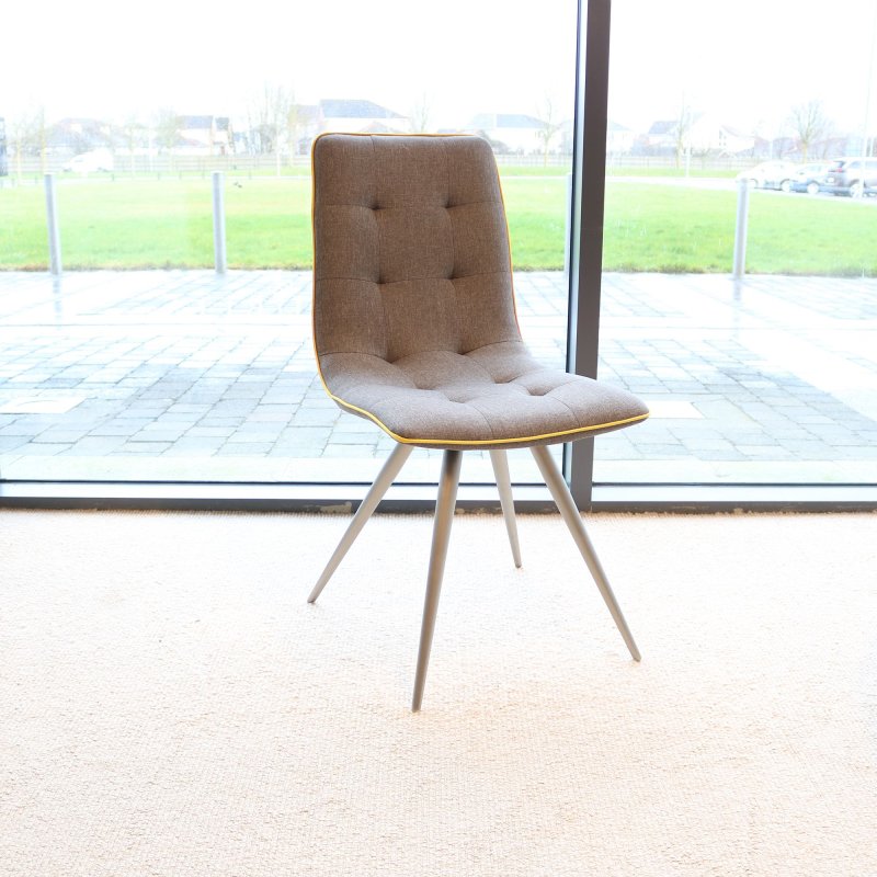 Rimini Dining Chair Fabric Grey