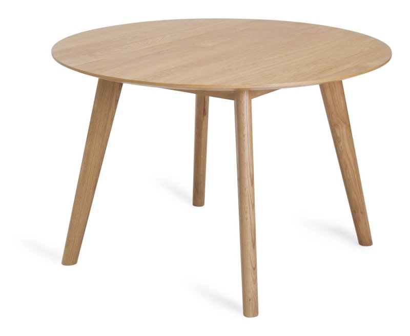 Bjorn Oak 4 Person Round Dining Table