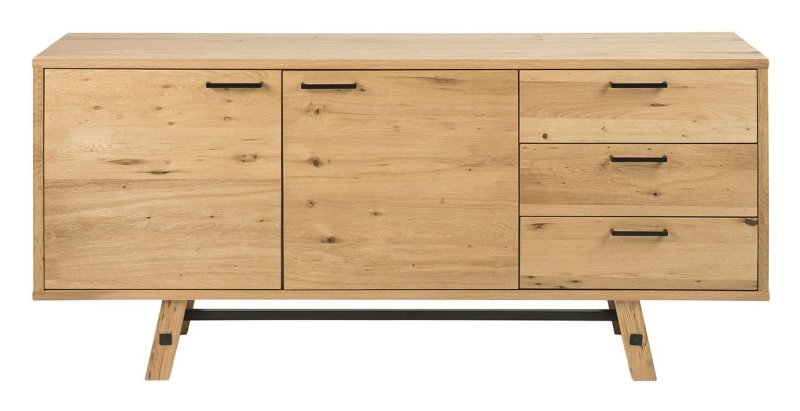 Eerika Veneer Brushed Wild Oak Wide Sideboard