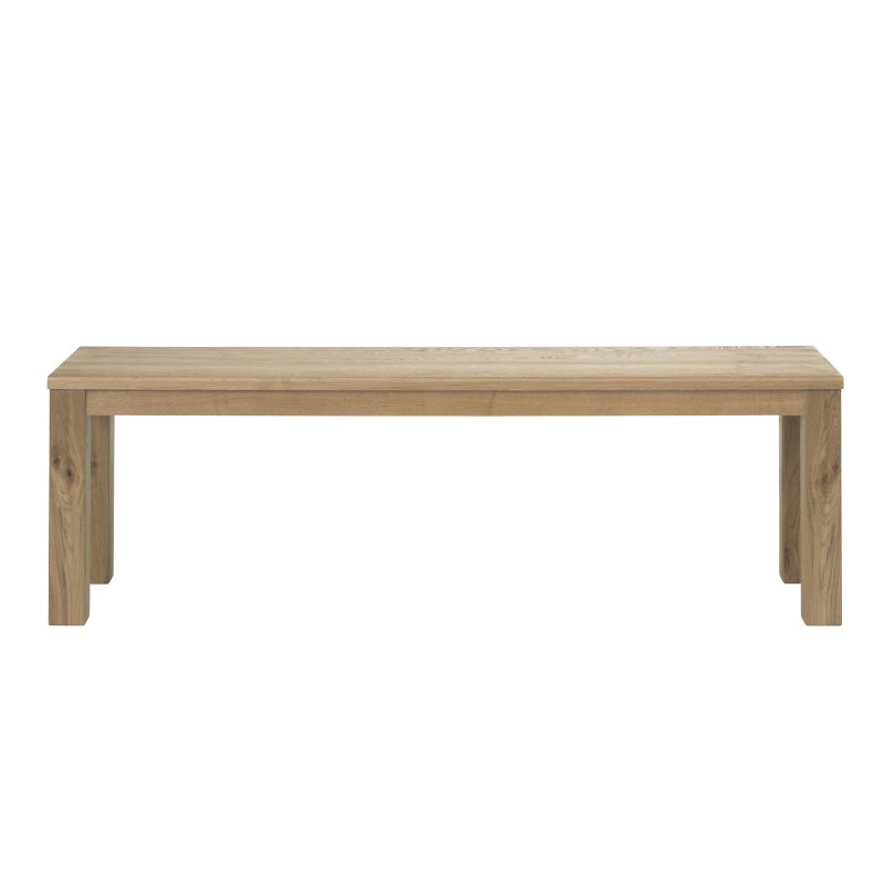 Castillo 3 Person Wild Oak Dining Bench