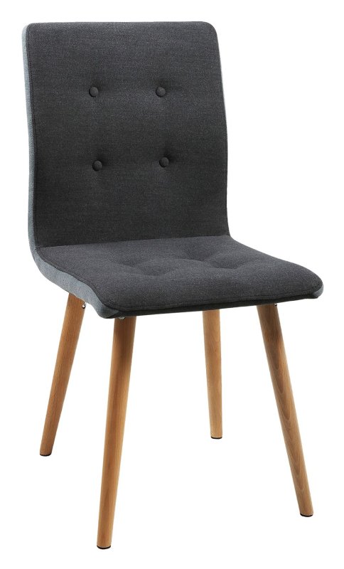 Frida Dark Grey Upholstered Dining Chair