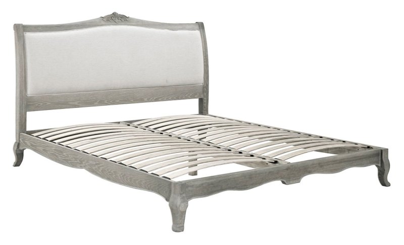 Willis & Gambier Willis & Gambier Camille Oak King (150cm) Upholstered Low End Bedstead