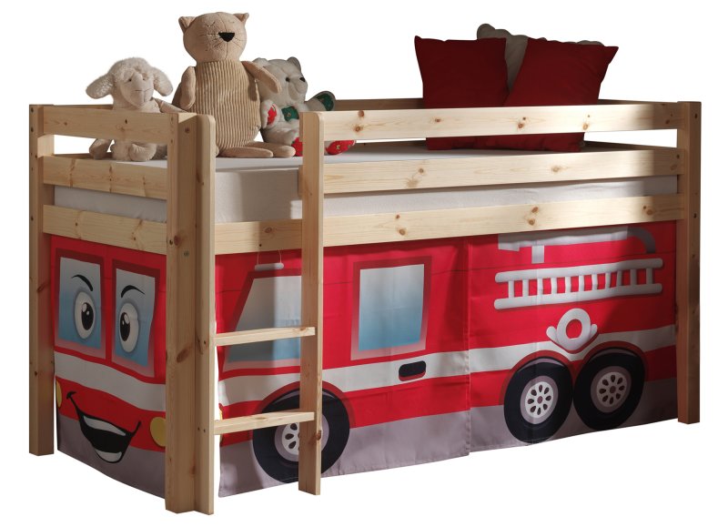 Vipack Pino Bed Curtain Fire Rescue Engine