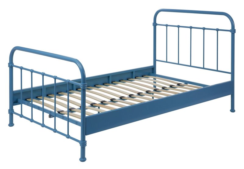 Vipack New York Small Double (120cm) Bedstead Blue