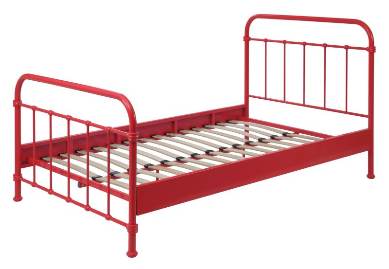 Vipack New York Small Double (120cm) Bedstead Red