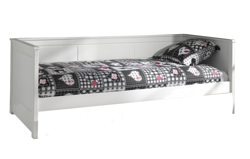 Vipak Pino Captain Single (90cm) Bed White