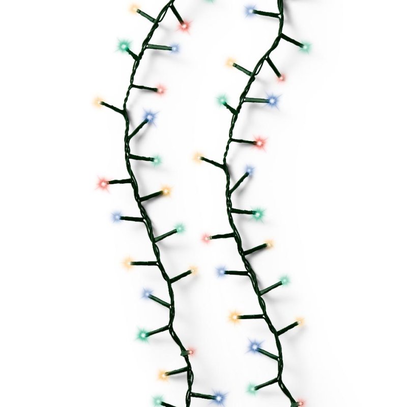 1000 Compact Twinkle LED Lights Multi-Coloured