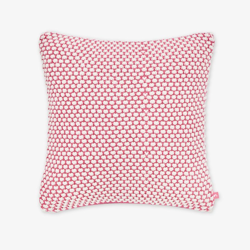 Joules Mini Bubble Cushion Pink/Crème