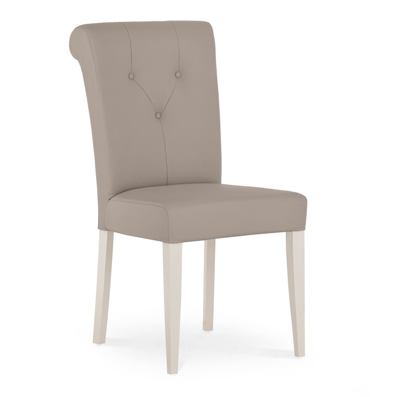 Freeport Grey Faux Leather Upholstered Dining Chair 