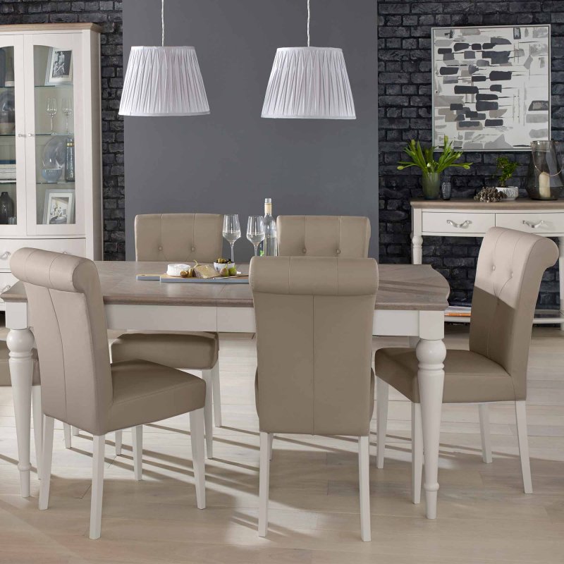 Freeport Soft Grey Chair Grey Faux Leather