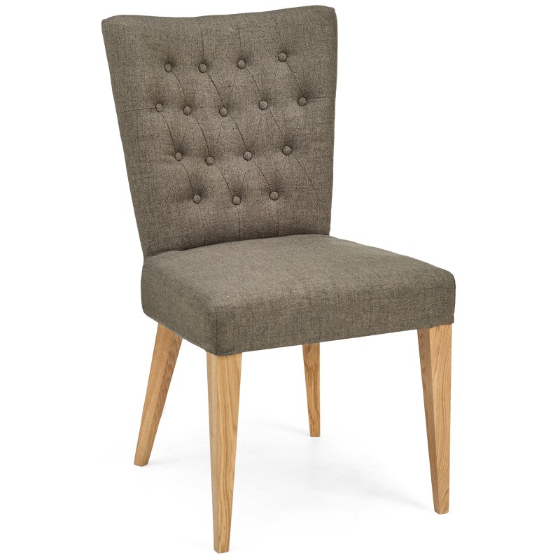 Burrswood Upholstered Dining Chair Black Gold Fabric