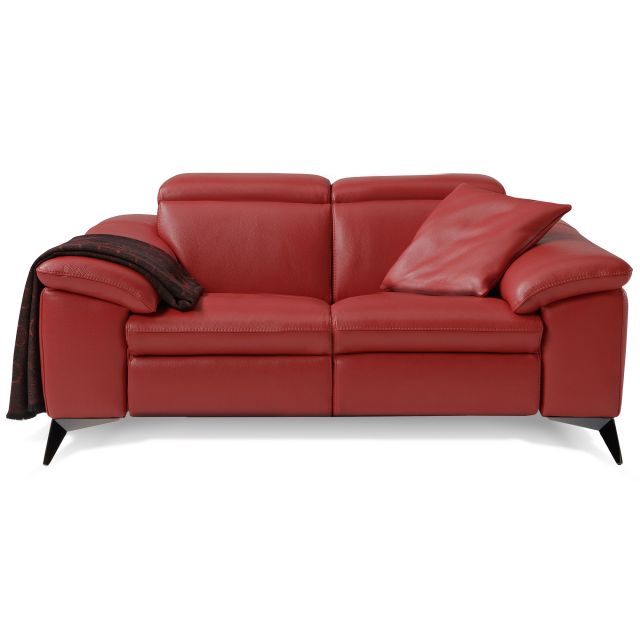 Martine 2 Seater Sofa With 2 Electric Recliners Microfibre Fabric