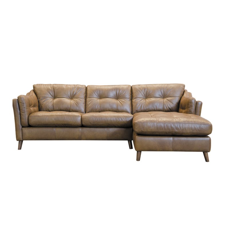 Saddler 4 Seater Sofa with Chaise LHF Tote Leather