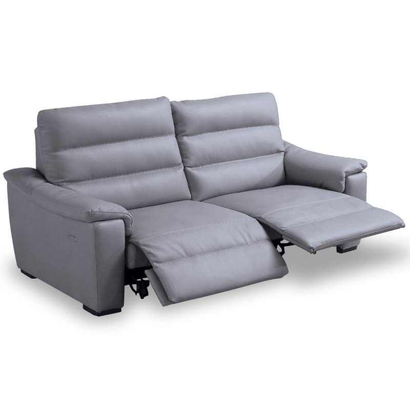 Egoitaliano Marina 2.5 Seater Sofa With 2 Manual Recliners Leather B
