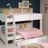 Parisot Leo Bunk Bed White With  White & Oak Interchangeable Panels Lifestyle