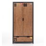 Vipack Alex 2 Door Wardrobe Pine & Black