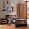 Vipack Alex 2 Door Wardrobe Pine & Black Lifestyle