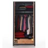 Vipack Alex 2 Door Wardrobe Pine & Black Open