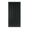 Connect 2 Door Drawer Cabinet Black Unassembled