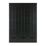 Connect 3 Door Drawer Cabinet Black Unassembled