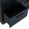 Connect 3 Door Drawer Cabinet Black Unassembled