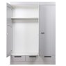 WOOOD Connect 3 Door & 3 Drawer Wardrobe Concrete Grey