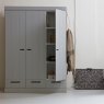 WOOOD Connect 3 Door & 3 Drawer Wardrobe Concrete Grey Lifestyle