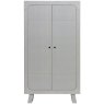 Sammie Wardrobe Pine Warm Grey