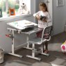 Comfortline Adjustable & Tiltable Study Desk Including Adjustable Chair Grey