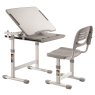Vipack Comfortline Adjustable & Tiltable Study Desk  Adjustable Chair Grey 