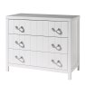 Vipack Lewis 3 Drawer Chest Of Drawers White