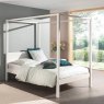 Vipack Pino Canopy Bed Small Double (120cm) White Lifestyle