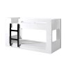 Vipack Luca Low Bunk Bed White