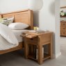 Brid 1 Drawer Bedside Locker White Oak lifestyle