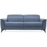 Petrella Electric Reclining 3 Seater Sofa Fabric F20