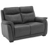 Leonardo 2 Seater Sofa Leather Grey