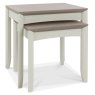 Canneto Nest Of 3 Tables Grey Washed Oak & Soft Grey