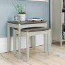 Canneto Nest Of 3 Tables Grey Washed Oak & Soft Grey